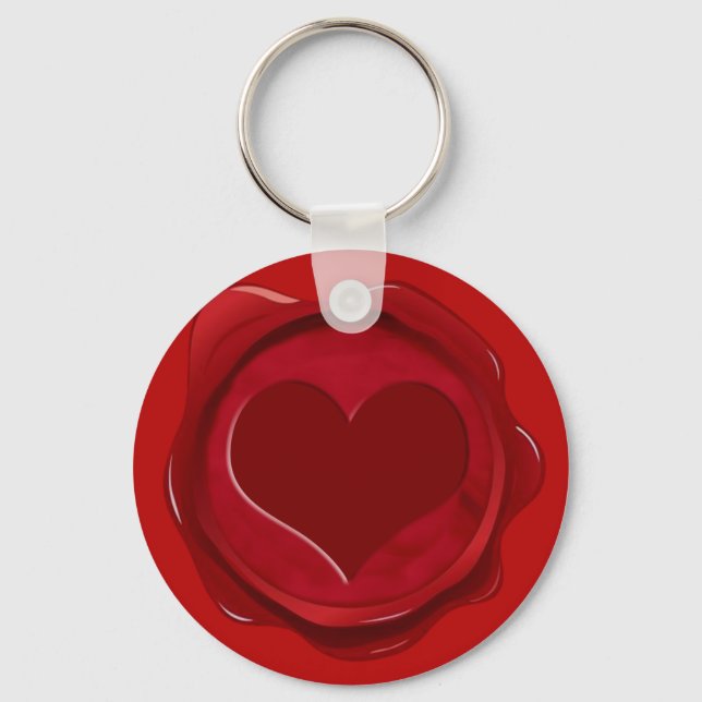 WAX SEAL HEART KEY RING (Front)