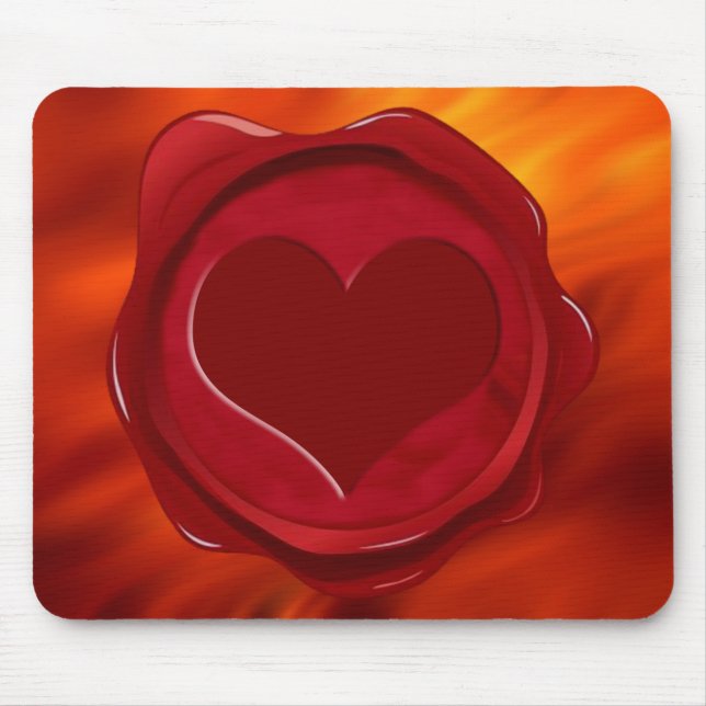 WAX SEAL HEART MOUSE PAD (Front)