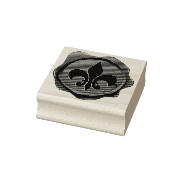 Wax Seal LILY + your ideas Rubber Stamp (Stamp)