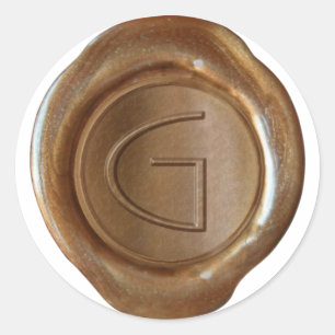Wax Seal Monogram - Copper - ModernSlim G -