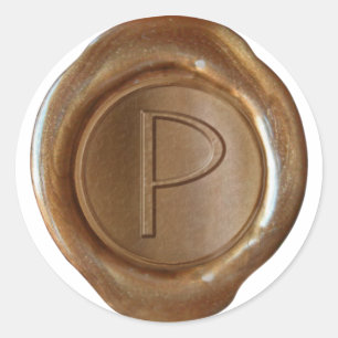 Wax Seal Monogram - Copper - ModernSlim P -