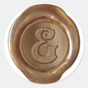 Wax Seal Monogram - Copper - Victorian E -