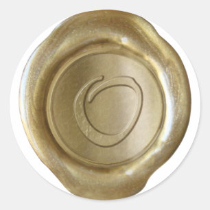Wax Seal Monogram - Gold - Artistic Style O -