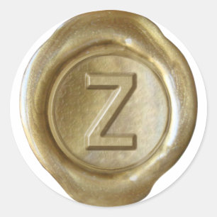 Wax Seal Monogram - Gold - Bold Z -
