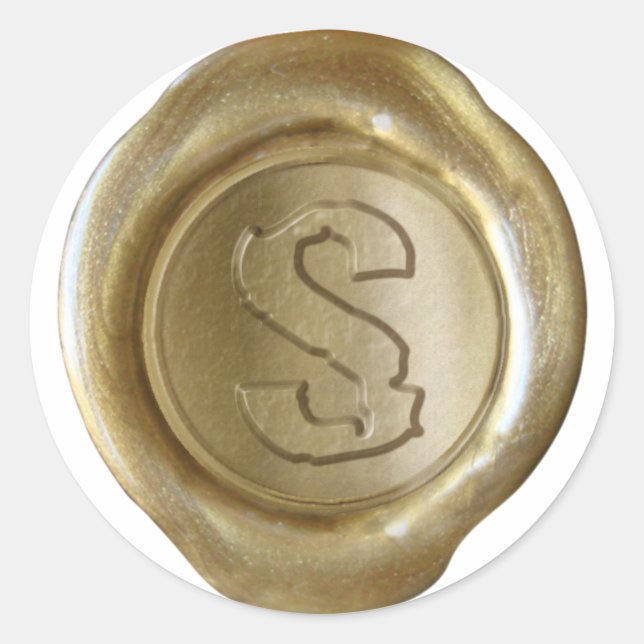Wax Seal Monogram - Gold - Boulder S - (Front)
