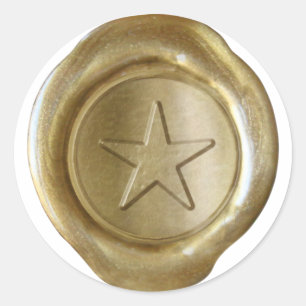 Wax Seal Monogram - Gold - Custom Star -
