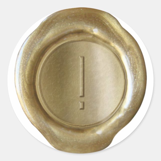 Wax Seal Monogram - Gold - ModernSlim ! - (Front)