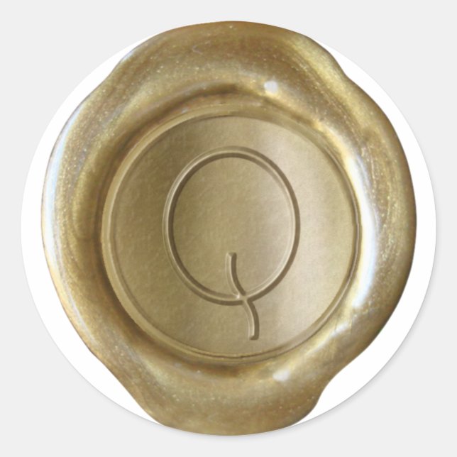 Wax Seal Monogram - Gold - ModernSlim Q - (Front)