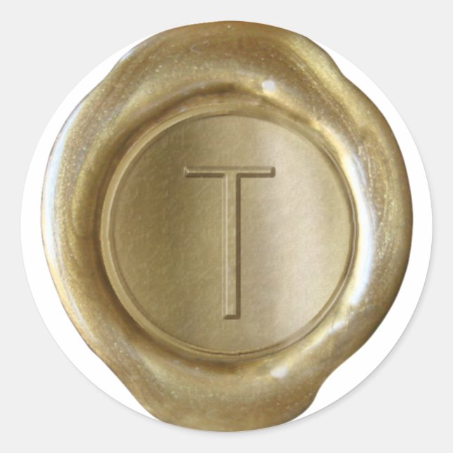Wax Seal Monogram - Gold - ModernSlim T - (Front)