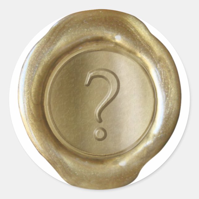 Wax Seal Monogram - Gold - Serif ? - (Front)