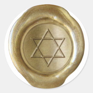 Wax Seal Monogram - Gold - Star Of David -