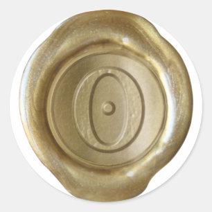 Wax Seal Monogram - Gold - Victorian O -