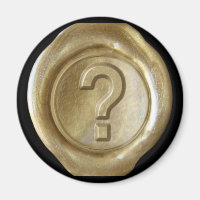 Wax Seal Monogram Magnet - Gold - Bold Style -