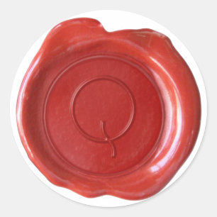 Wax Seal Monogram - Red - ModernSlim Q -