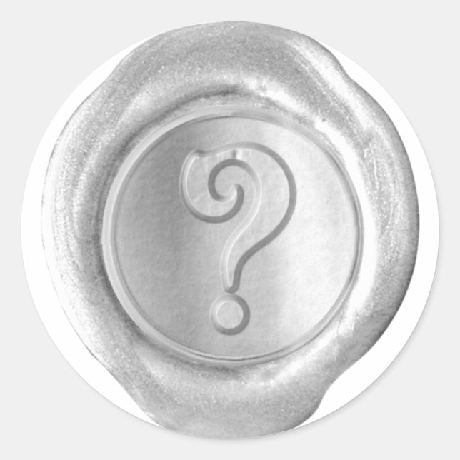 Wax Seal Monogram - Silver - Victorian ? - (Front)