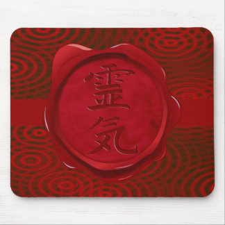 wax seal - REIKI | red rings Mouse Pad