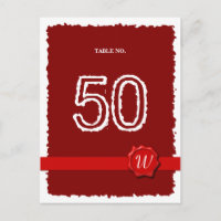 Wax Seal Table Number
