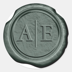Wax Seal Wedding Accent Initials Dk Hunter G ID947