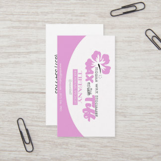 Wax with Tiff  Business Card