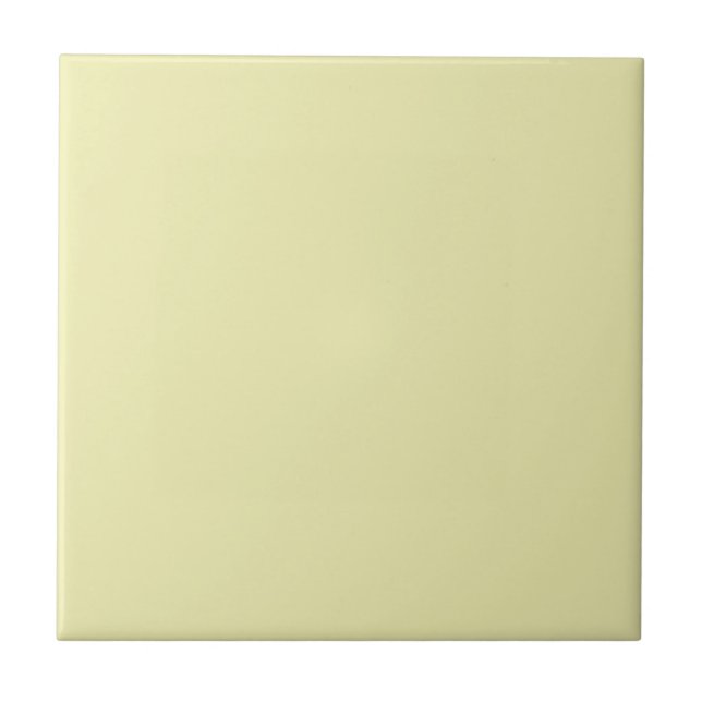 Wax Yellow Solid Colour Ceramic Tile (Front)