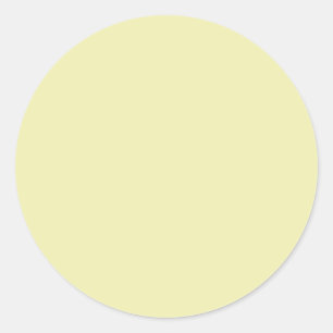 Wax Yellow Solid Colour Classic Round Sticker