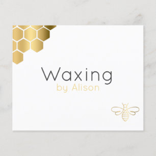 Waxing aesthetician technician golden bee  flyer