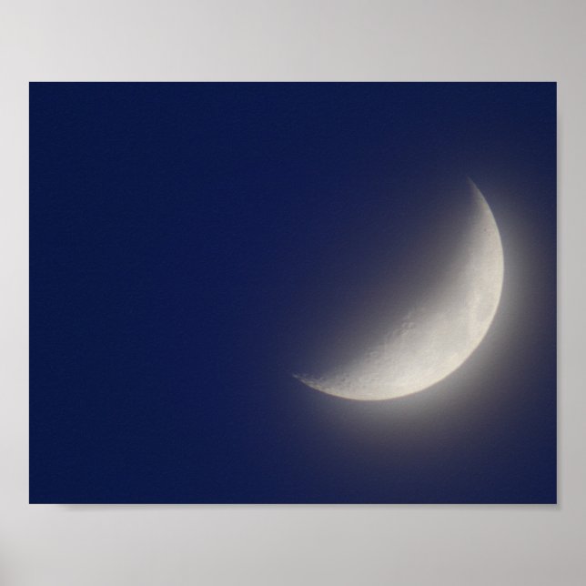 Waxing crescent moon poster (Front)