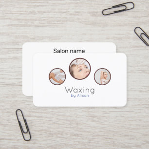 Waxing esthetician  business card