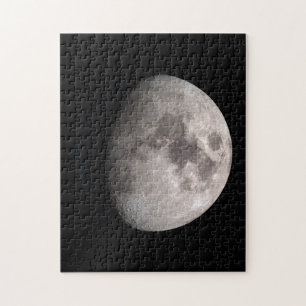 Waxing gibbous moon phase jigsaw puzzles