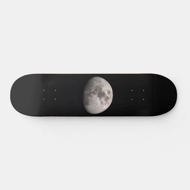 Waxing gibbous moon phase NASA images Skateboard (Horz)