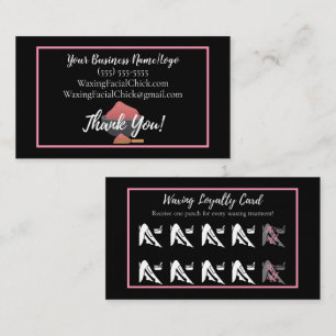 Waxing Loyalty Discount Business Card