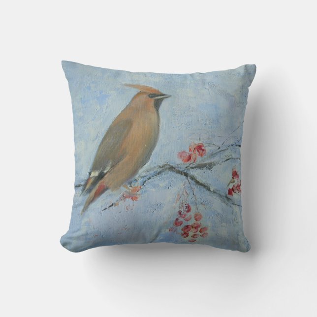 Waxwing Cushion (Front)