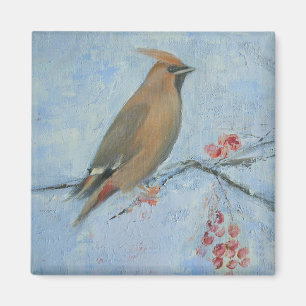 Waxwing Magnet