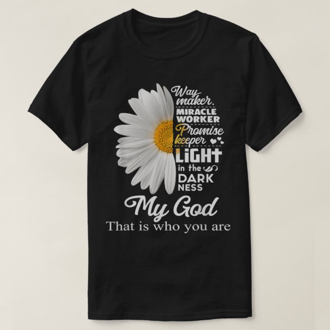 Way Maker Miracle Worker Promise Keeper Light Jesu T-Shirt (Design Front)