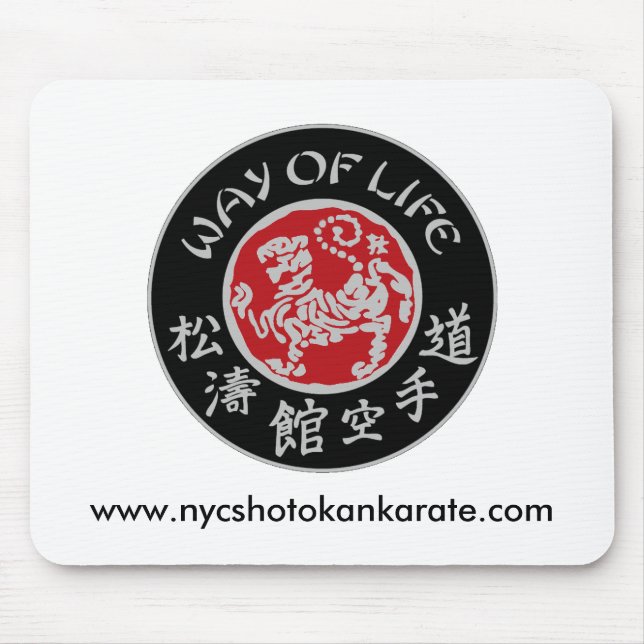 Way Of Life Shotokan Dark Logo Mousepad (Front)