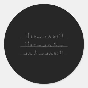 Way To Samadhi Namaste Yoga Shop Ashtanga Vinyasa Classic Round Sticker