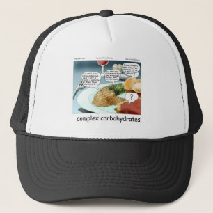 Way Too Complex Carbohydrates Funny Gifts & Tees Trucker Hat