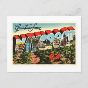 Waycross Georgia GA Old Vintage Travel Souvenir Postcard