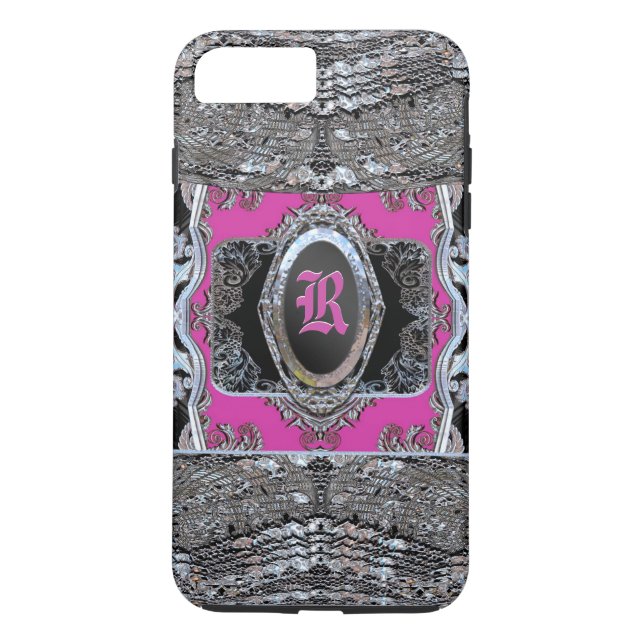 Waydkleine Lola Baroque Monogram Case-Mate iPhone Case (Back)