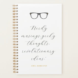 Wayfarer Glasses Script Quote Personalized Planner