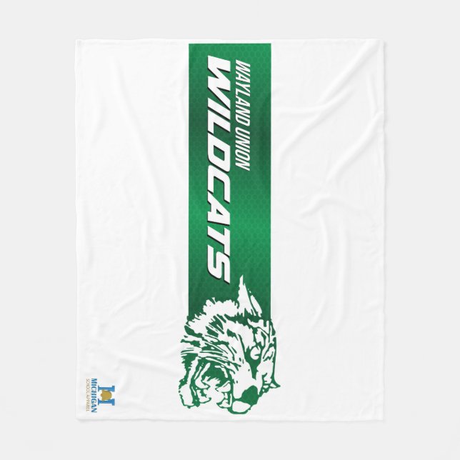 Wayland Union Wildcats #2 Fleece Blanket (Front)