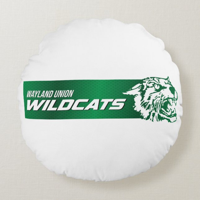 Wayland Union Wildcats #2 Round Cushion (Front)