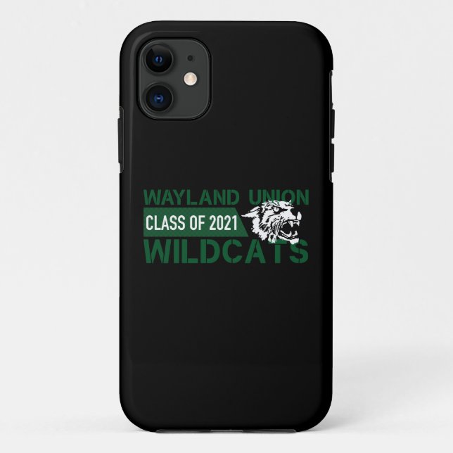 Wayland Union Wildcats #3 Case-Mate iPhone Case (Back)