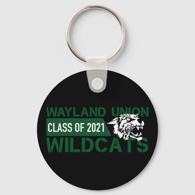 Wayland Union Wildcats #3 Key Ring (Front)