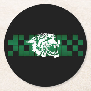 Wayland Union Wildcats #5 Round Paper Coaster