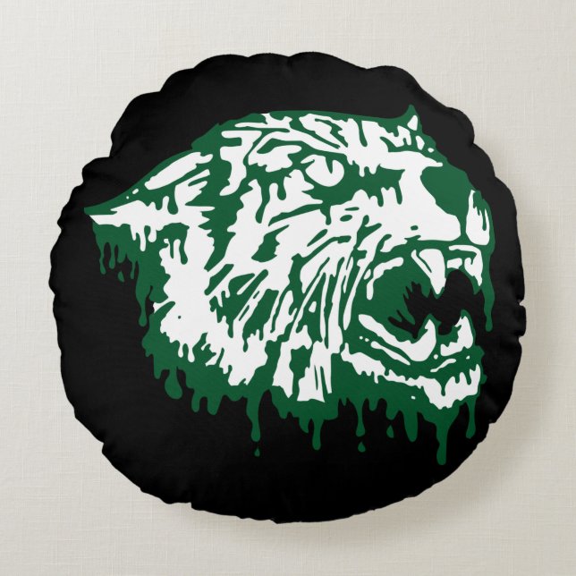 Wayland Union Wildcats #6 Round Cushion (Front)