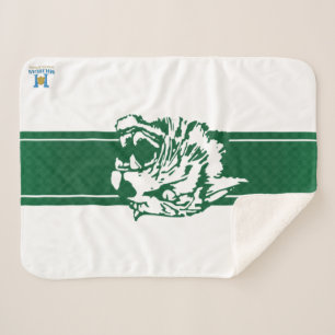 Wayland Union Wildcats #7 Sherpa Blanket