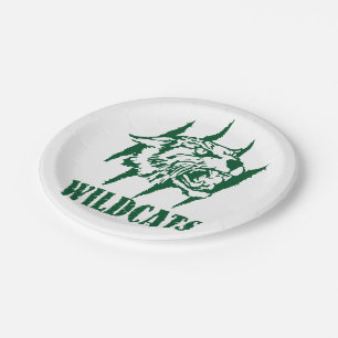 Wayland Union Wildcats #9 Paper Plate