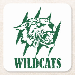 Wayland Union Wildcats #9 Square Paper Coaster