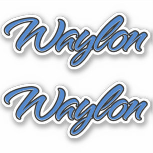 Waylon name blue sticker sticker embroiderset